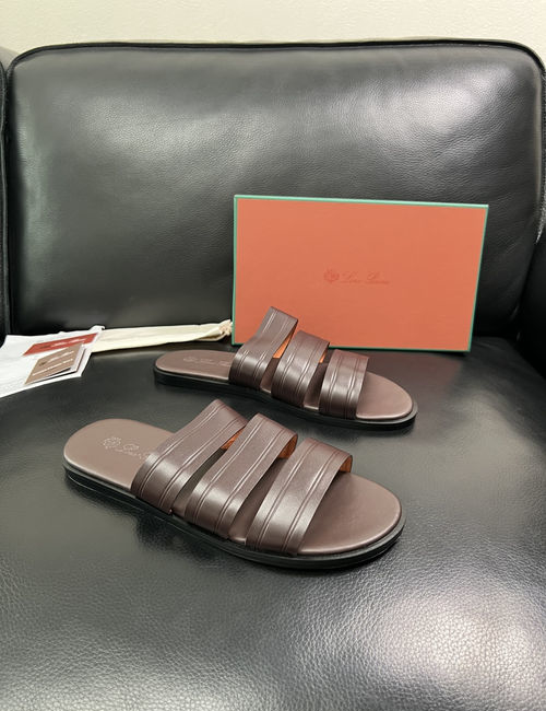 Loro Piana LP Premium Leather Slippers With Comfort Sole