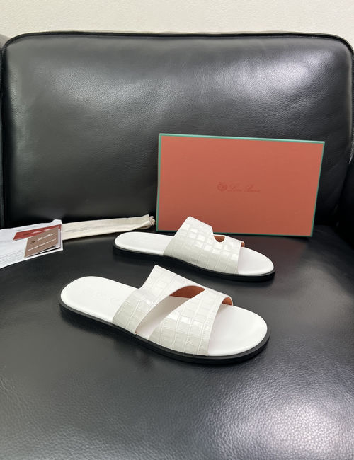 Loro Piana LP Premium Leather Slippers With Comfort Sole