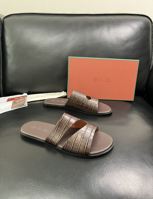 Loro Piana LP Premium Leather Slippers With Comfort Sole
