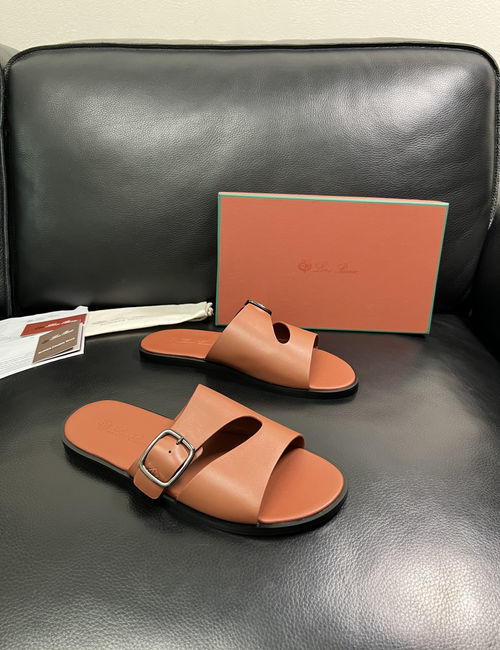 Loro Piana LP Premium Leather Slippers With Comfort Sole