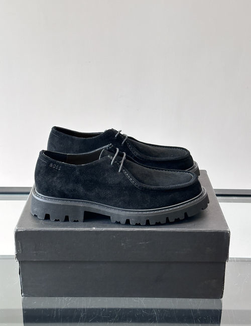 Hugo Boss Vintage Suede Thick Sole Derby Shoes