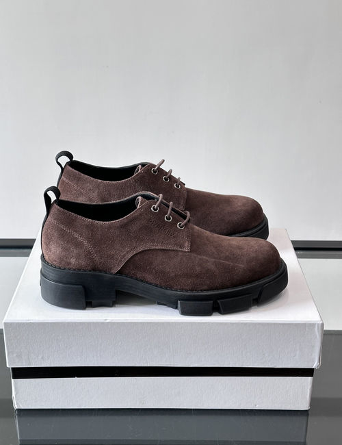 Givenchy High-shine Leather Thick-sole Derby Shoes