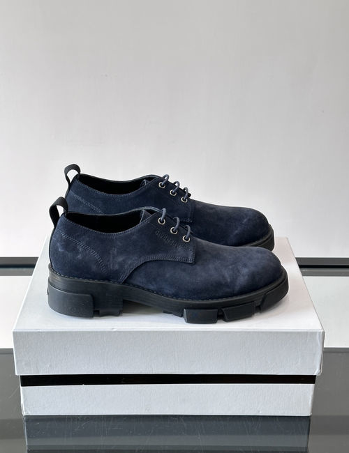 Givenchy High-shine Leather Thick-sole Derby Shoes