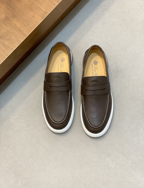 Loro Piana LP Tennis Walk Leather Casual Loafers