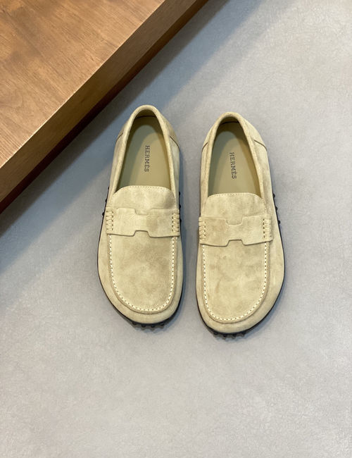 Hermes H Logo Casual Loafer Shoes