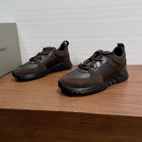Armani Suede Stitched Casual Sports Shoes