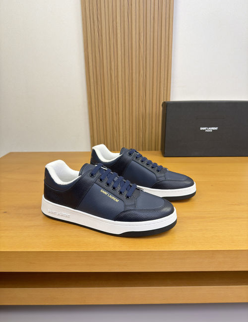 Yves Saint Laurent YSL Perforated Leather Casual Skate Shoes