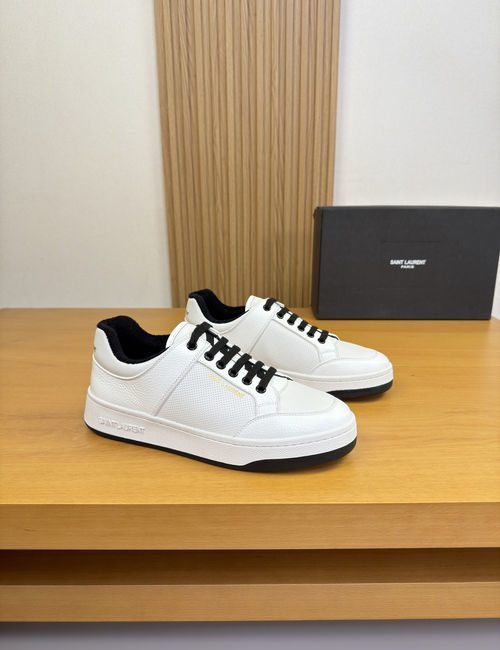 Yves Saint Laurent YSL Perforated Leather Casual Skate Shoes