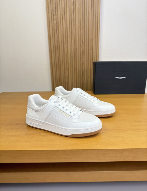 Yves Saint Laurent YSL Perforated Leather Casual Skate Shoes