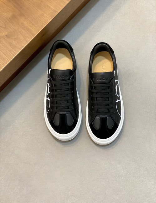 Ferragamo Gancini Low-top Casual Retro Shoes