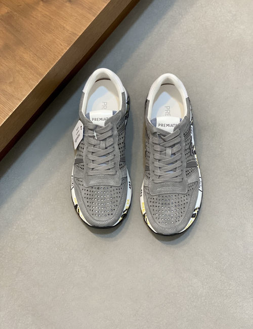 Premiata Nappa Leather Casual Sneakers
