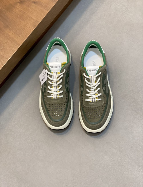 Premiata Nappa Leather Casual Sneakers