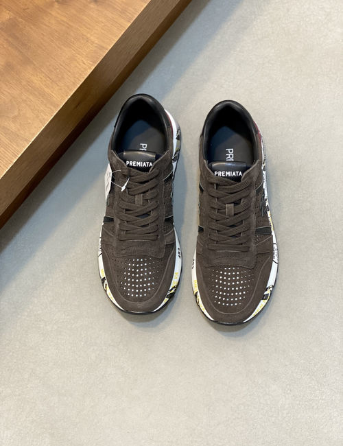 Premiata Nappa Leather Casual Sneakers