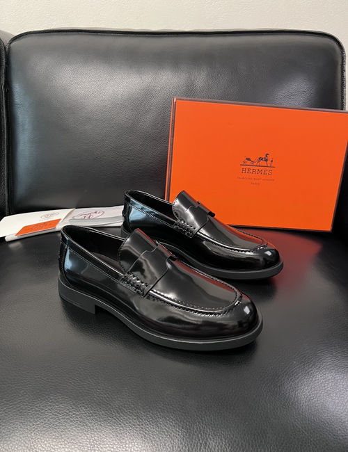 Hermes Premium Leather Dress Shoes