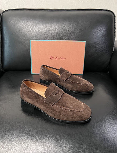Loro Piana LP Genuine Leather Stitching Casual Leather Shoes