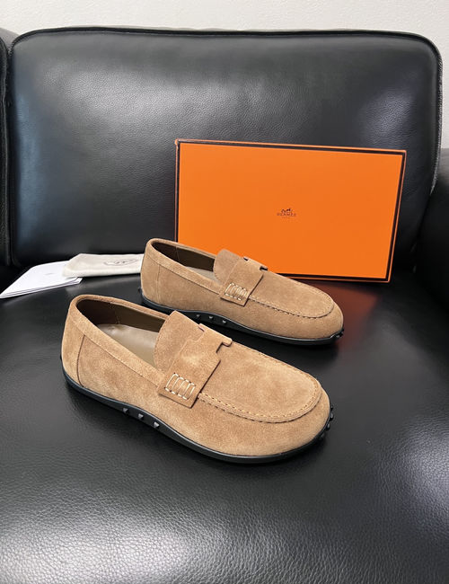 Hermes Premium Stitched Casual Leather Shoes