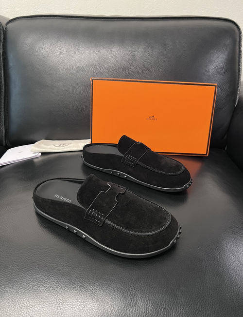 Hermes Premium Cowhide Casual Shoes