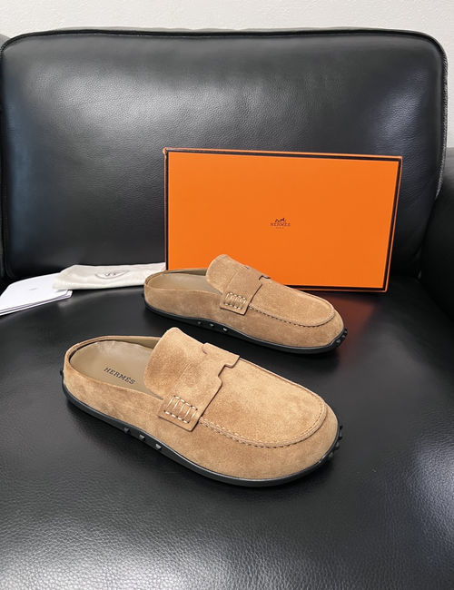 Hermes Premium Cowhide Casual Shoes