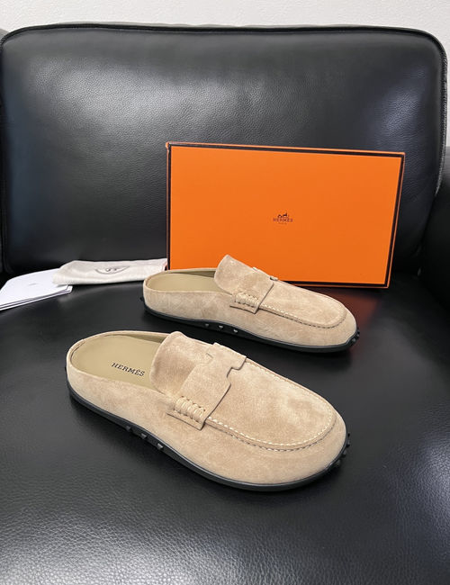 Hermes Premium Cowhide Casual Shoes