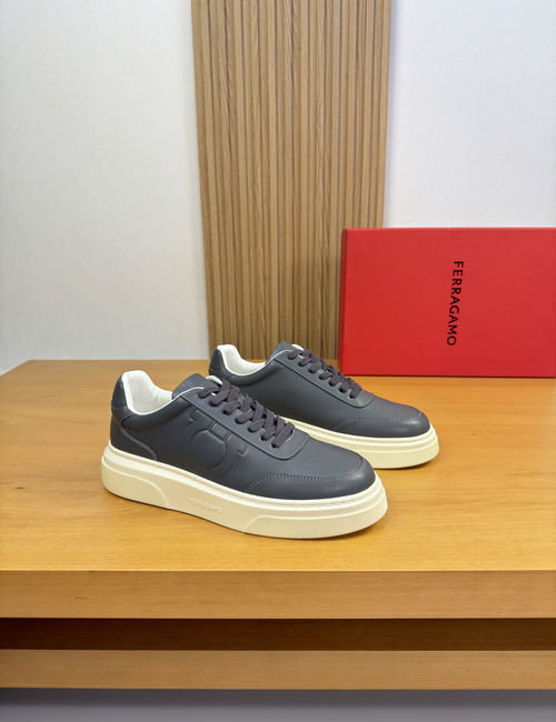 Ferragamo Leather Casual Sports Sneakers