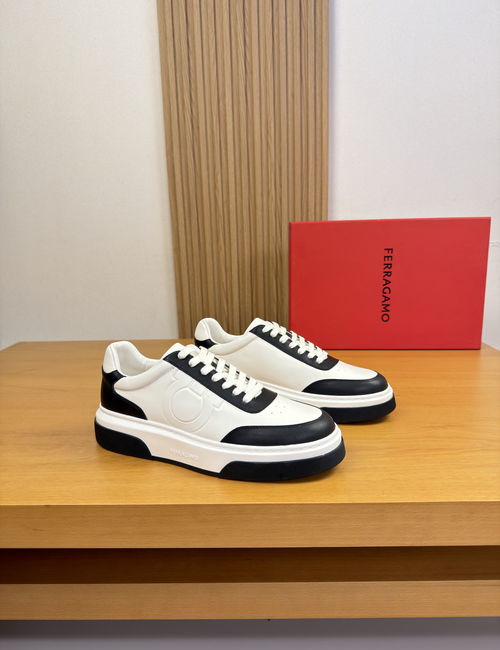 Ferragamo Leather Casual Sports Sneakers