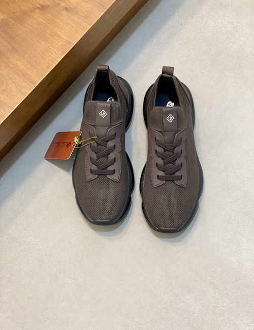 Loro Piana LP Knit Casual Sneakers With Cushion Sole