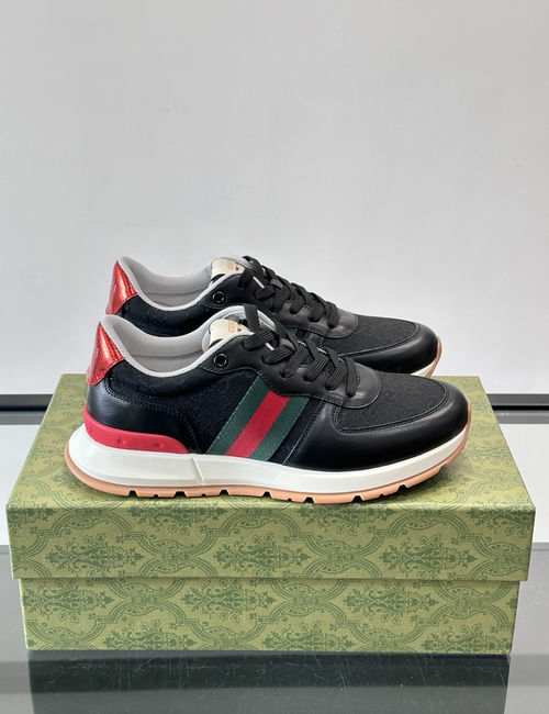 Gucci Stitched Canvas Casual Sneakers
