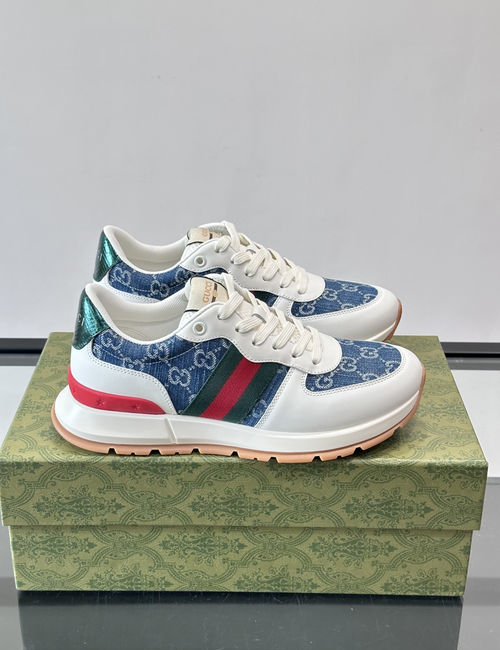 Gucci Stitched Canvas Casual Sneakers