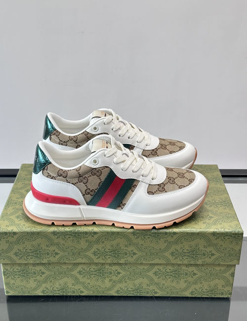 Gucci Stitched Canvas Casual Sneakers