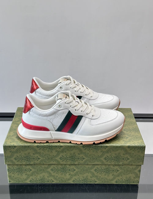 Gucci Stitched Canvas Casual Sneakers