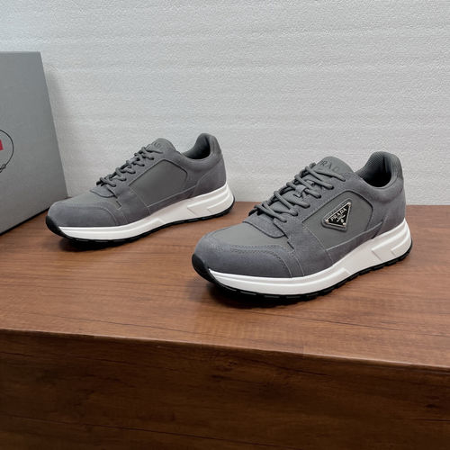 Prada Prax Series Suede Fabric Comfort Sneakers