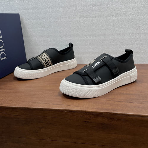 Christian Dior CD Oblique Printed Lace-up Casual Loafers