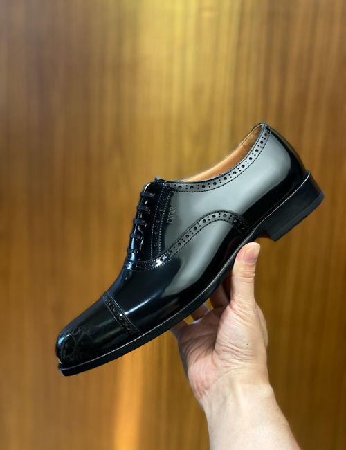 Christian Dior CD Oblique Pattern Oxford Derby Shoes