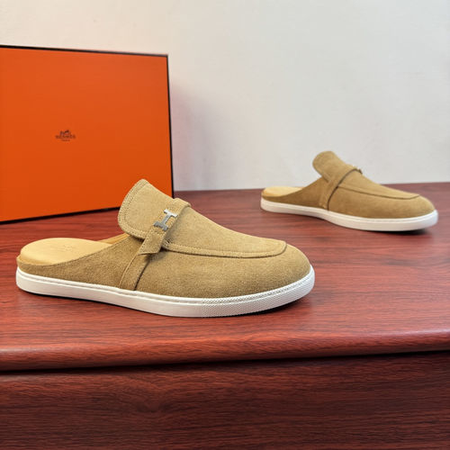 Hermes Mix Mule Shoes With H Buckle