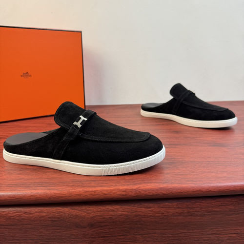 Hermes Mix Mule Shoes With H Buckle