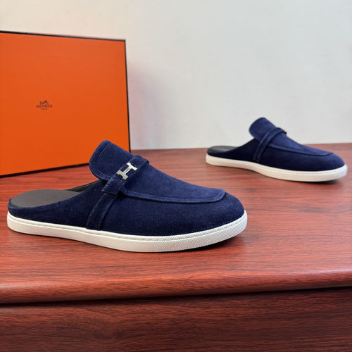 Hermes Mix Mule Shoes With H Buckle