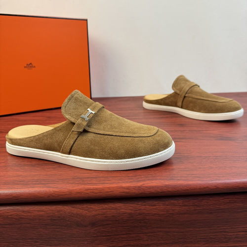Hermes Mix Mule Shoes With H Buckle