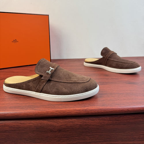 Hermes Mix Mule Shoes With H Buckle