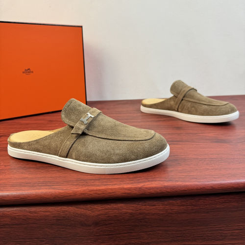 Hermes Mix Mule Shoes With H Buckle