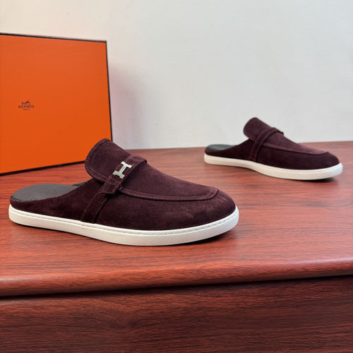 Hermes Mix Mule Shoes With H Buckle