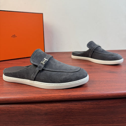 Hermes Mix Mule Shoes With H Buckle