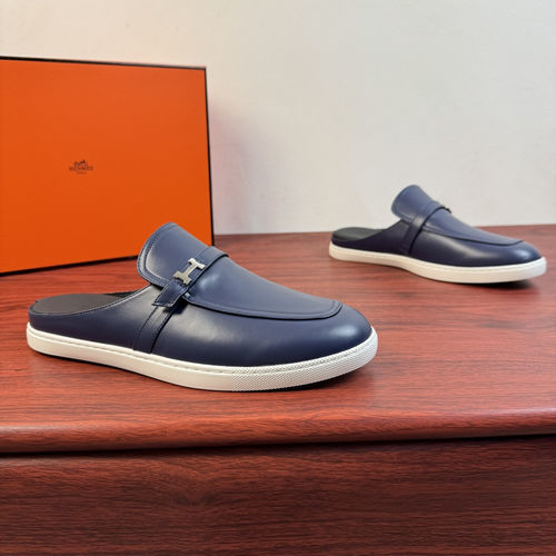 Hermes Mix Mule Shoes With H Buckle