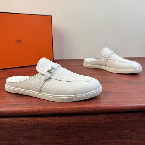 Hermes Mix Mule Shoes With H Buckle