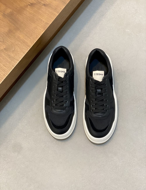 Zegna Triple Stitch Monte Breathable Casual Sneakers