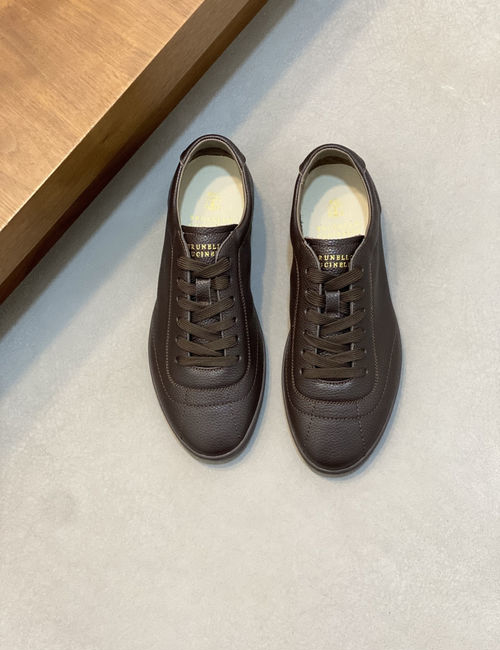 Brunello Cucinelli BC Suede Casual Shoes With Rubber Sole