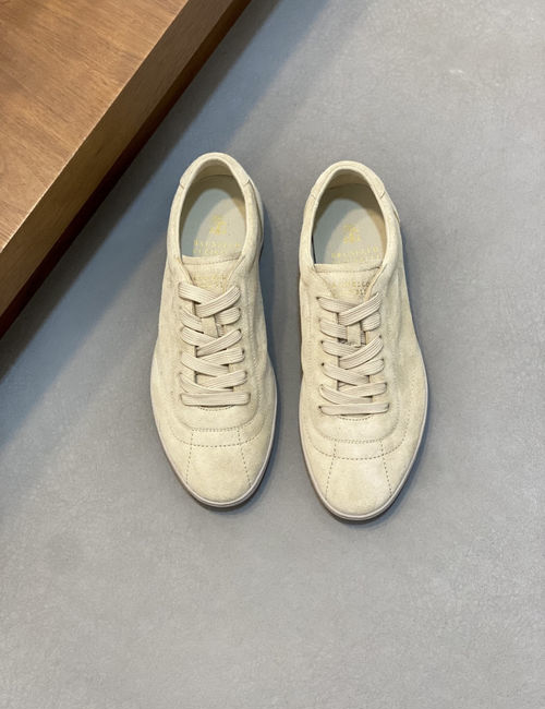 Brunello Cucinelli BC Suede Casual Shoes With Rubber Sole
