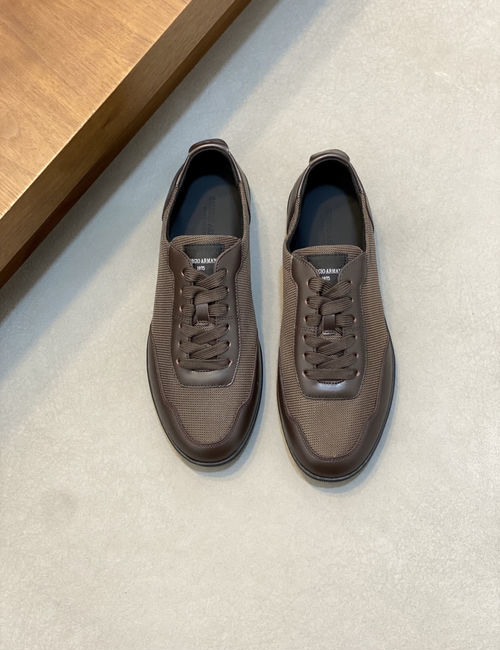 Armani Gyo Series Suede Casual Sneakers