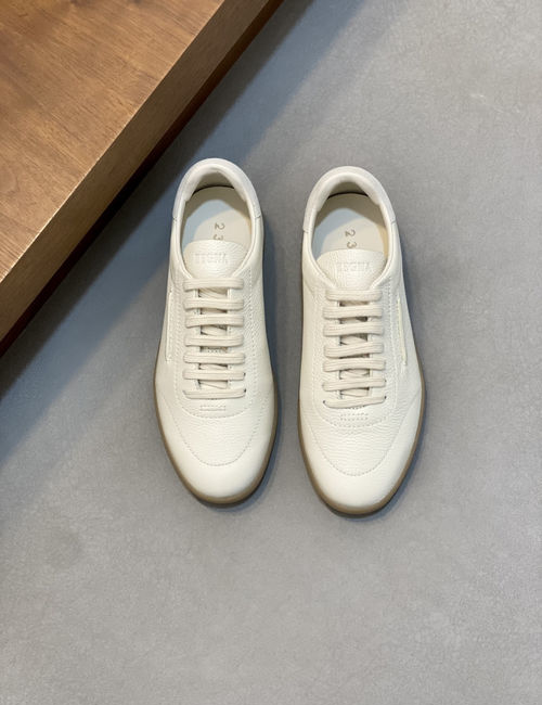 Zegna 232 Suede Sneakers With Rubber Sole