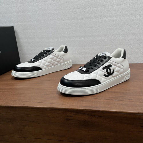 Chanel Quilted Leather Sneakers With Rubber Sole