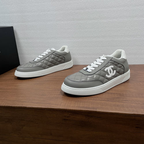 Chanel Quilted Leather Sneakers With Rubber Sole